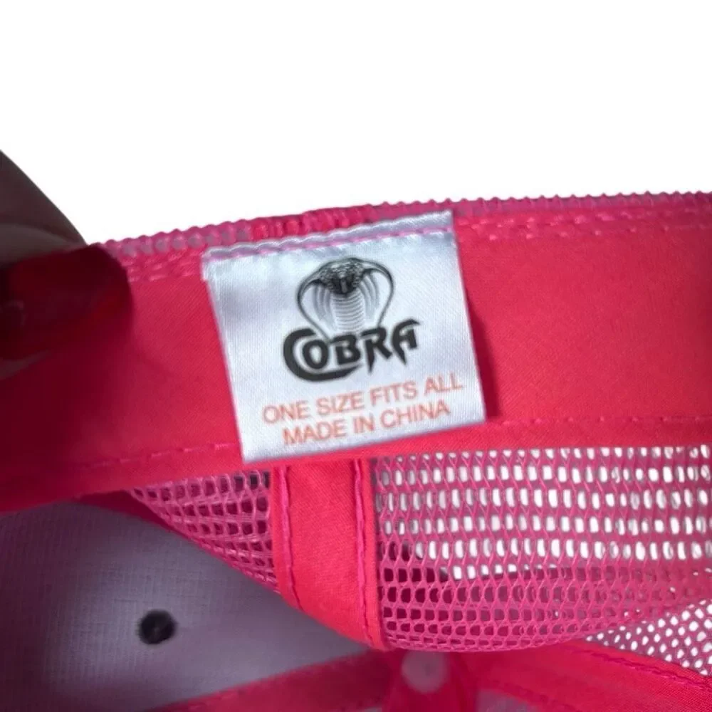Suzuki Hot Pink and Grey Mesh Snap Back COBRA Hat